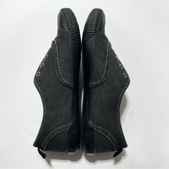 Paul Sperry Slip On Sneakers Sayel Clew Scratch Washed Black/Gray, Size 9 - Picture 6 of 9